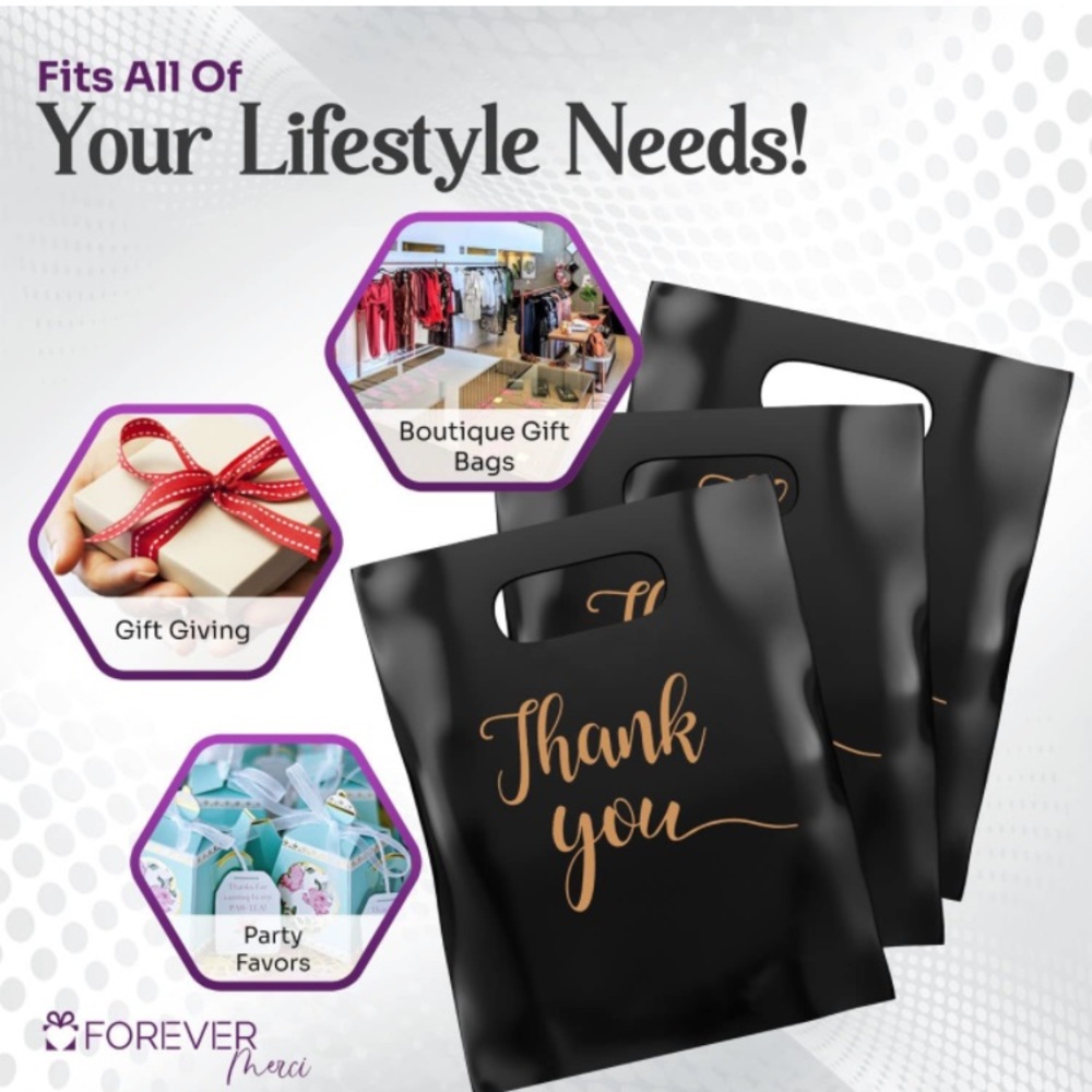 100 Gift Bags- Thank You Insignia - Picture 4 of 5
